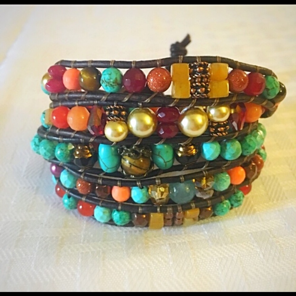 Handmade Renaissance Leather Wrap - Picture 5 of 6